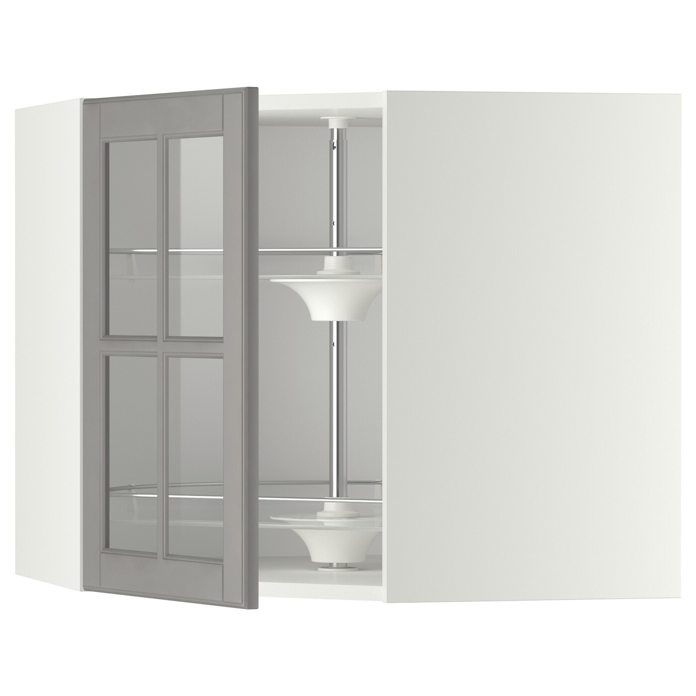 Навесной шкаф - METOD IKEA/ МЕТОД ИКЕА, 60х68 см, белый/серый