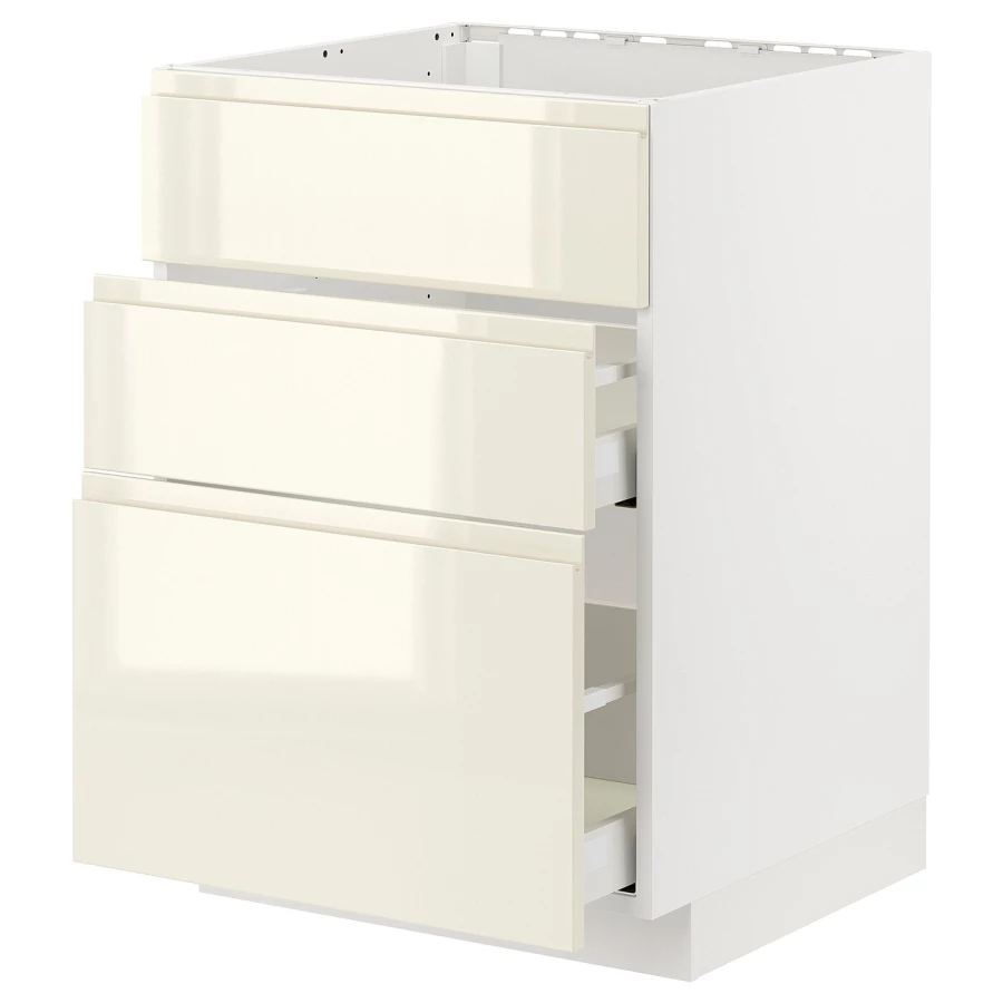 Напольный шкаф - IKEA METOD MAXIMERA, 80x60см, белый, МЕТОД МАКСИМЕРА ИКЕА (изображение №1)