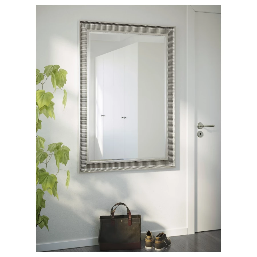 Зеркало - SONGE IKEA/ СОНГЕ ИКЕА, 91х130 см,  серый (изображение №3)