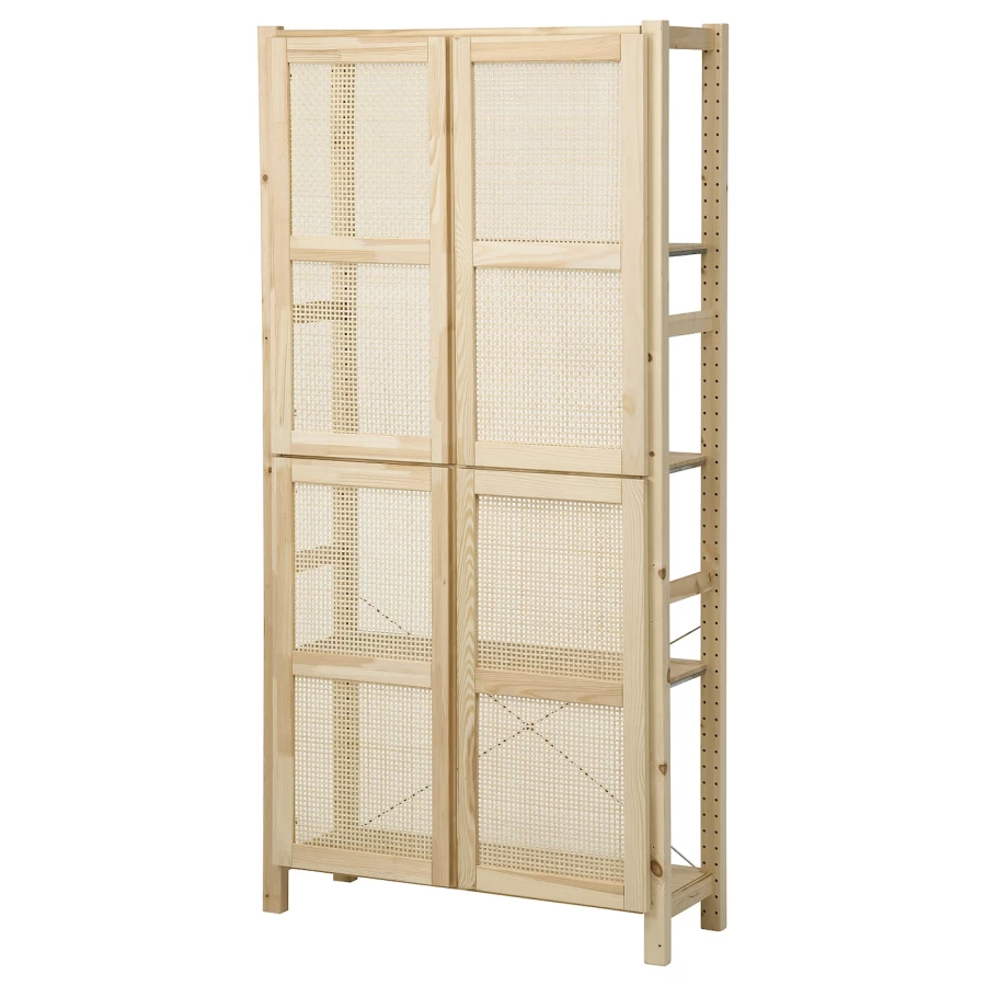 Книжный шкаф - IVAR IKEA/ ИВАР ИКЕА,  179х89 см, под беленый дуб (изображение №1)
