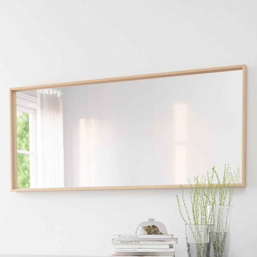 Зеркало - NISSEDAL IKEA/ НИССЕДАЛЬ ИКЕА, 65х150 см,  бежевый (изображение №3)