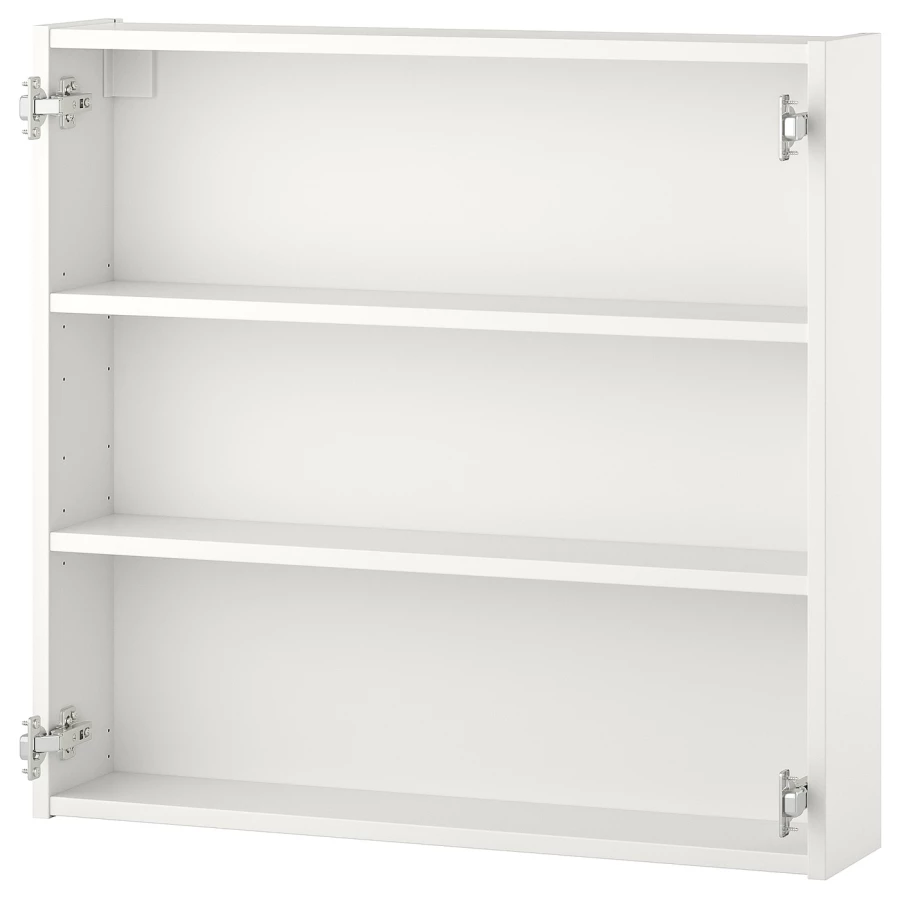Каркас навесного шкафа для ванной комнаты - ENHET IKEA/ ЭНХЕТ ИКЕА, 80x15x75 см, белый (изображение №1)