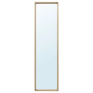 Зеркало настенное - IKEA NISSEDAL / НИССЕДАЛЬ ИКЕА, 40х150 см, под беленый дуб