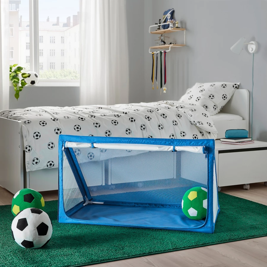 Плюшевая игрушка мяч - IKEA SPARKA/СПАРКА ИКЕА, зеленый (изображение №2)