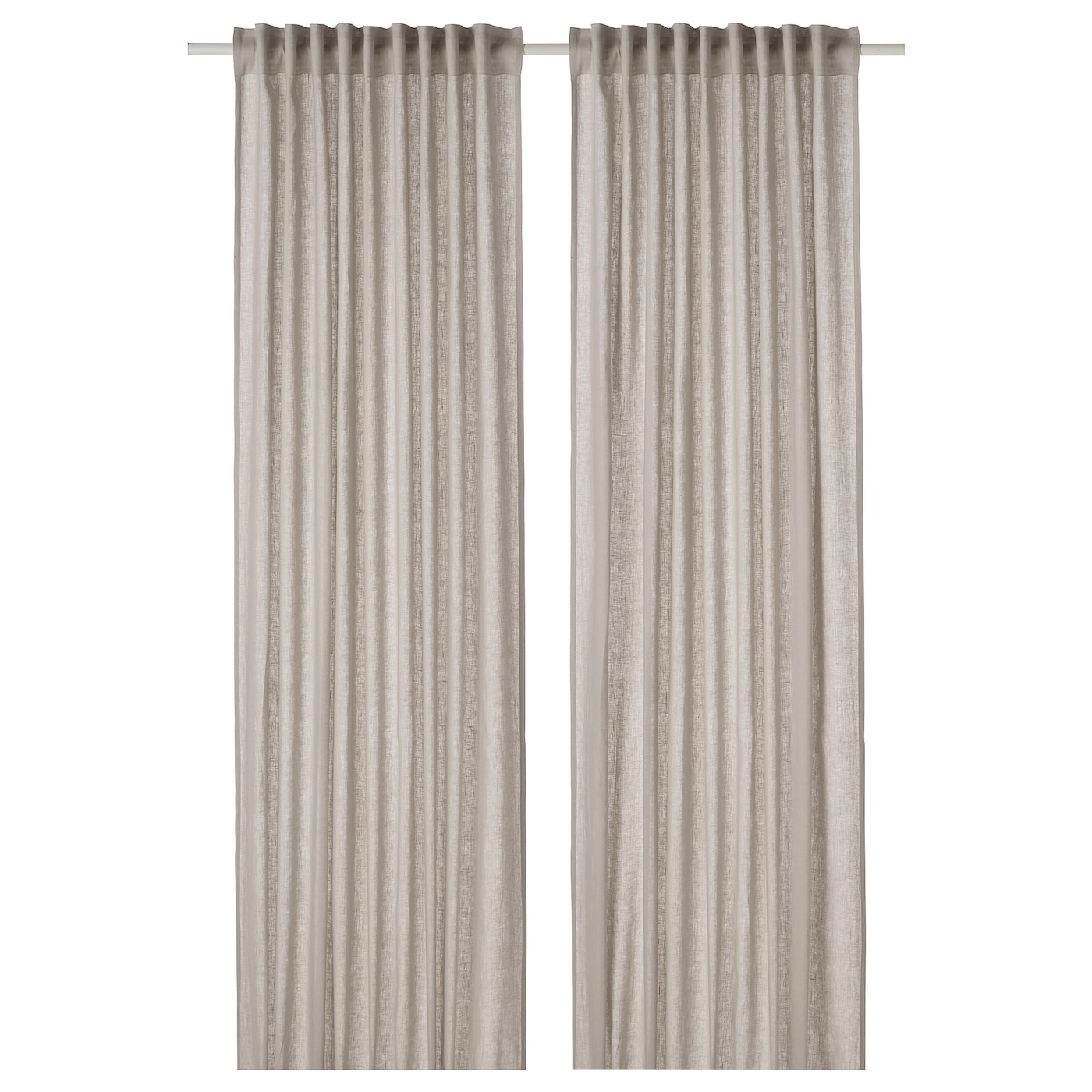 Штора, 2 шт. - IKEA DYTÅG/DYTAG, 300х145 см, светло-серый, ДЮТОГ ИКЕА