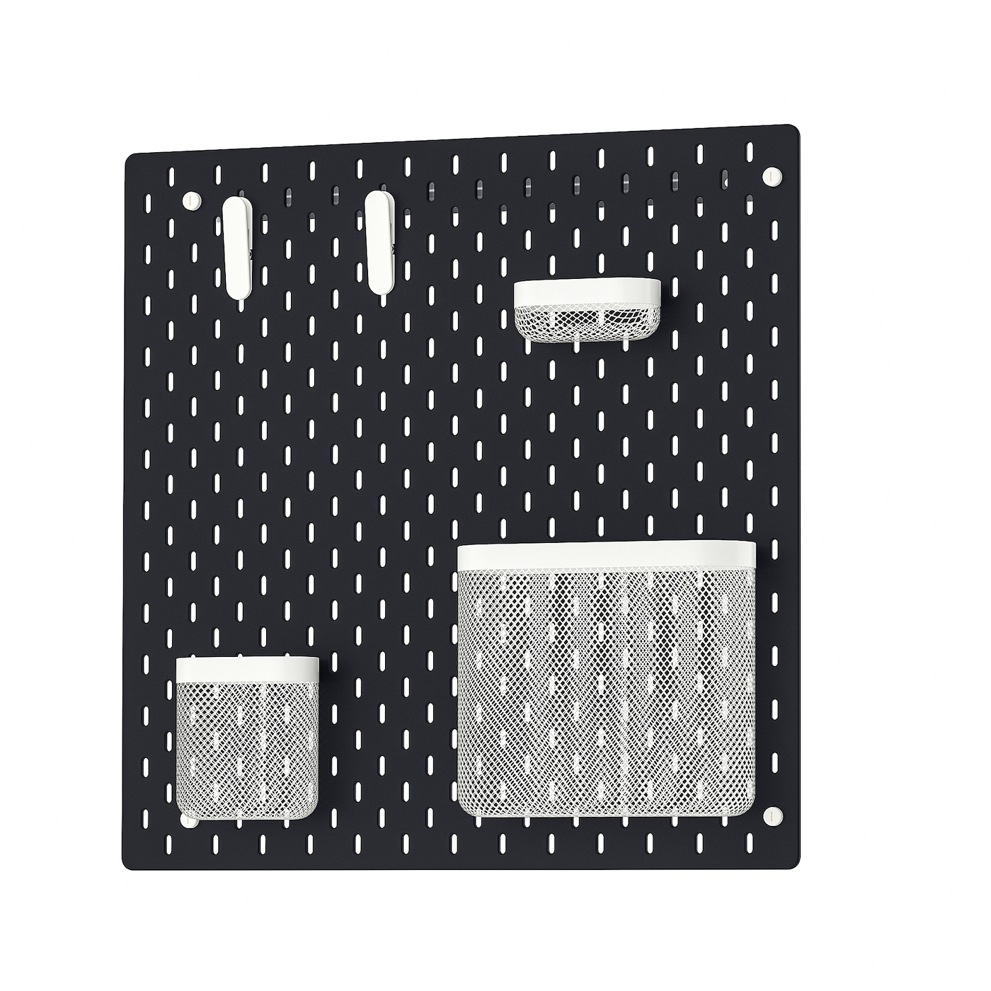 Комбинированная перфорированная доска  - SKÅDIS / SKАDIS IKEA/ СКОДИС  ИКЕА,  56х56 см, белый/черный