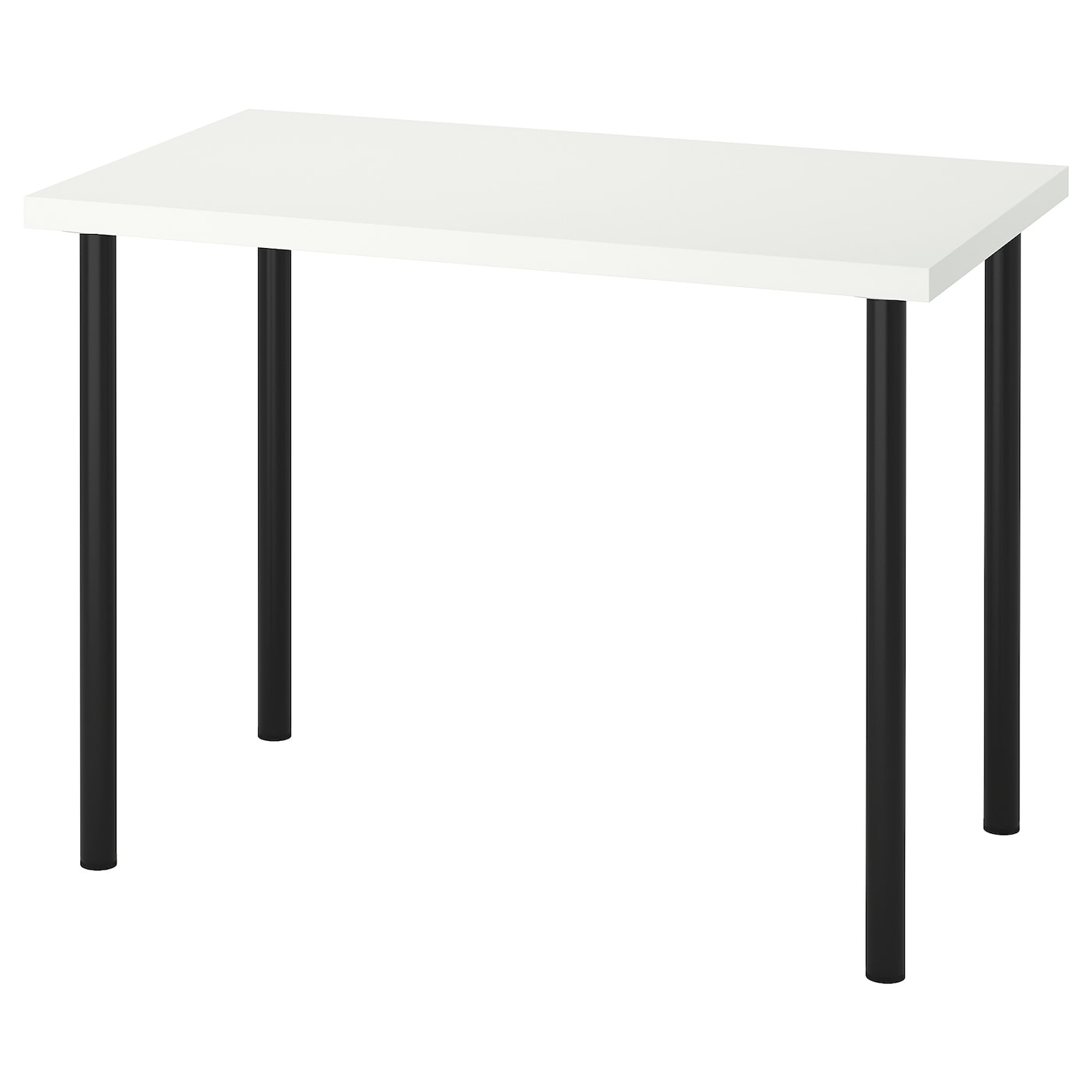 Письменный стол - IKEA LINNMON/ADILS, 100x60 см, белый/черный, ЛИННМОН/АДИЛЬС ИКЕА