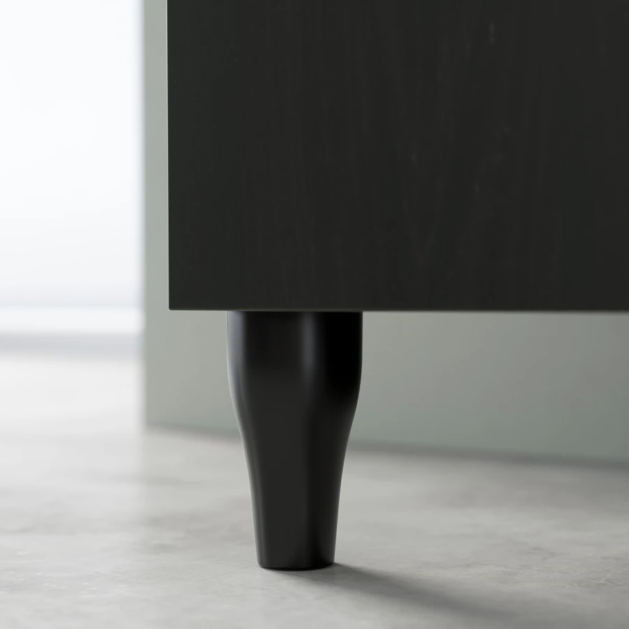 Ножки - IKEA KABBARP, 10 см, черный, КАББАРП ИКЕА (изображение №2)