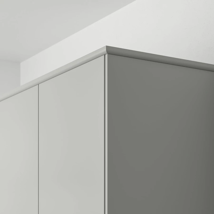 Декоративный плинтус -HAVSTORP  IKEA/ ХАВСТОРП ИКЕА,  221х6  см, серый (изображение №4)
