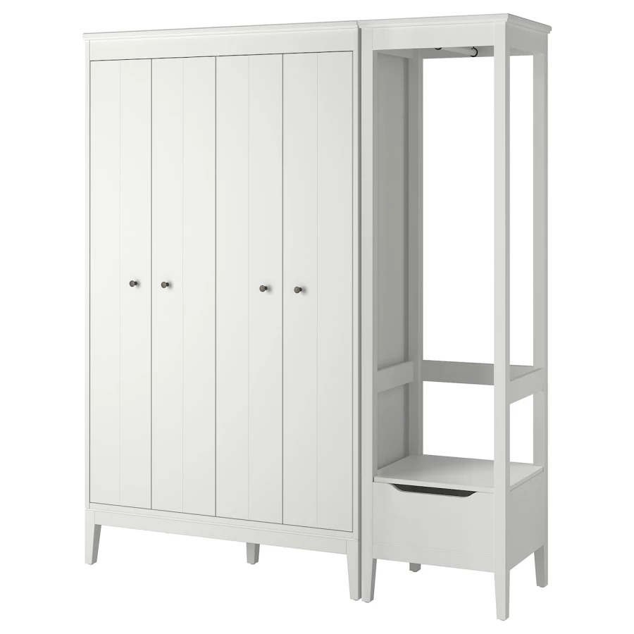Комбинация для хранения - IDANÄS/IDANАS  IKEA/ ИДАНАС ИКЕА,180x59x211 см, белый (изображение №1)
