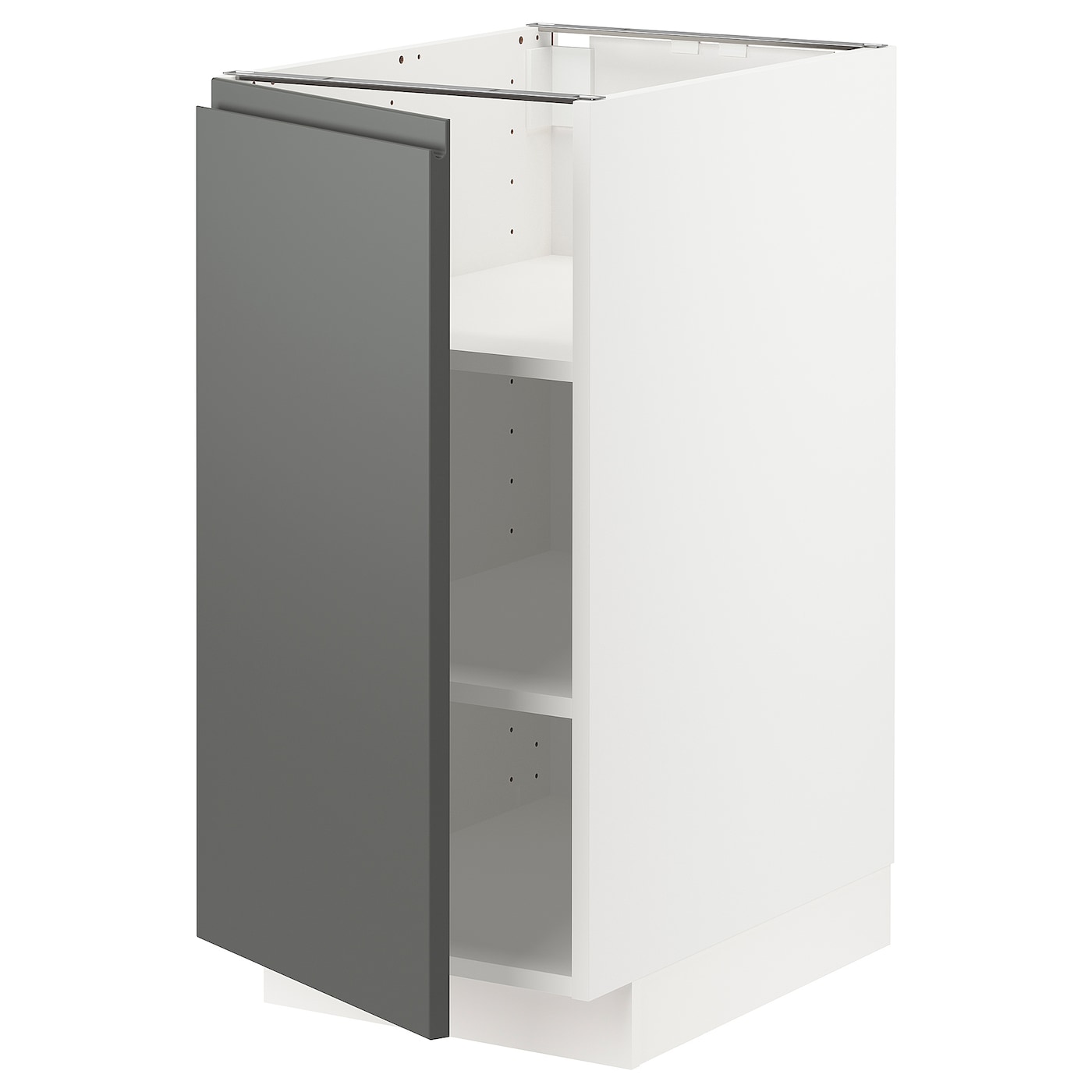 Напольный шкаф - METOD IKEA/ МЕТОД ИКЕА,  88х40 см, белый/серый