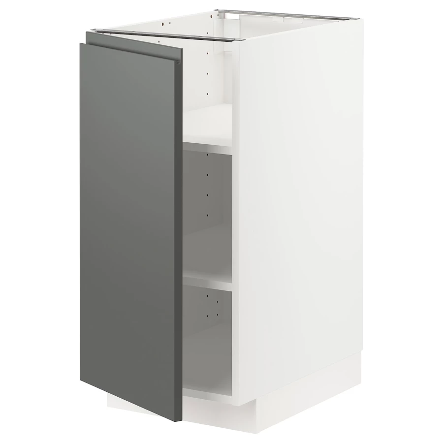 Напольный шкаф - METOD IKEA/ МЕТОД ИКЕА,  88х40 см, белый/серый (изображение №1)