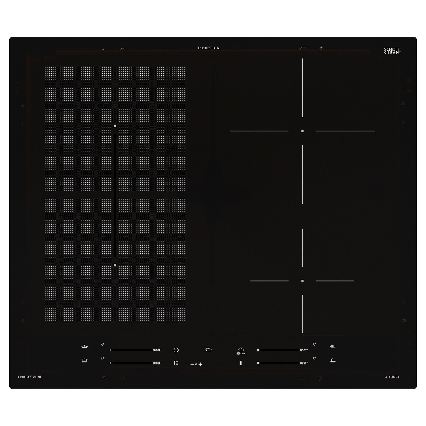 Индукционная варочная панель - SMAKLIG IKEA/ СМАКЛИГ ИКЕА,  59 см, черный