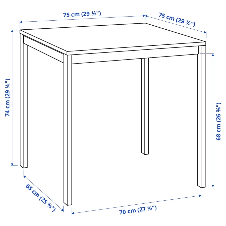 обеденный стол ikea мельторп белый