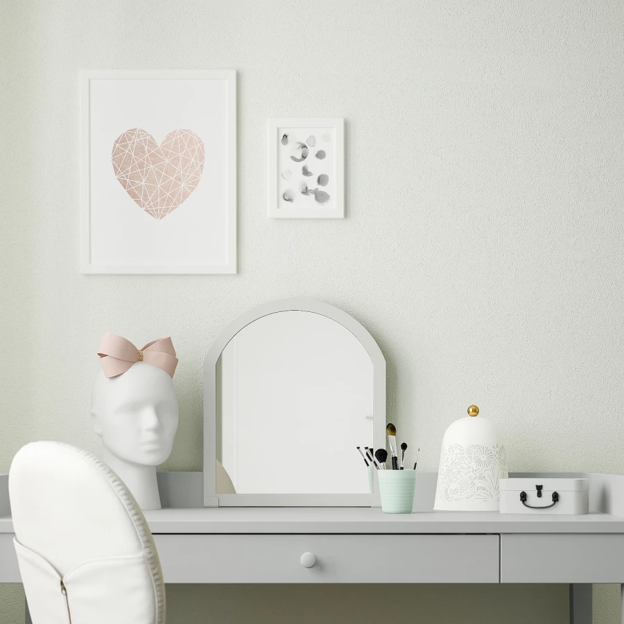 Зеркало - SMYGA IKEA/ СМЮГА ИКЕА, 44х38 см,  серый (изображение №4)