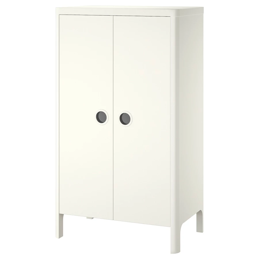 Шкаф детский - IKEA BUSUNGE, 80x139 см, белый, БУСУНГЕ ИКЕА (изображение №1)