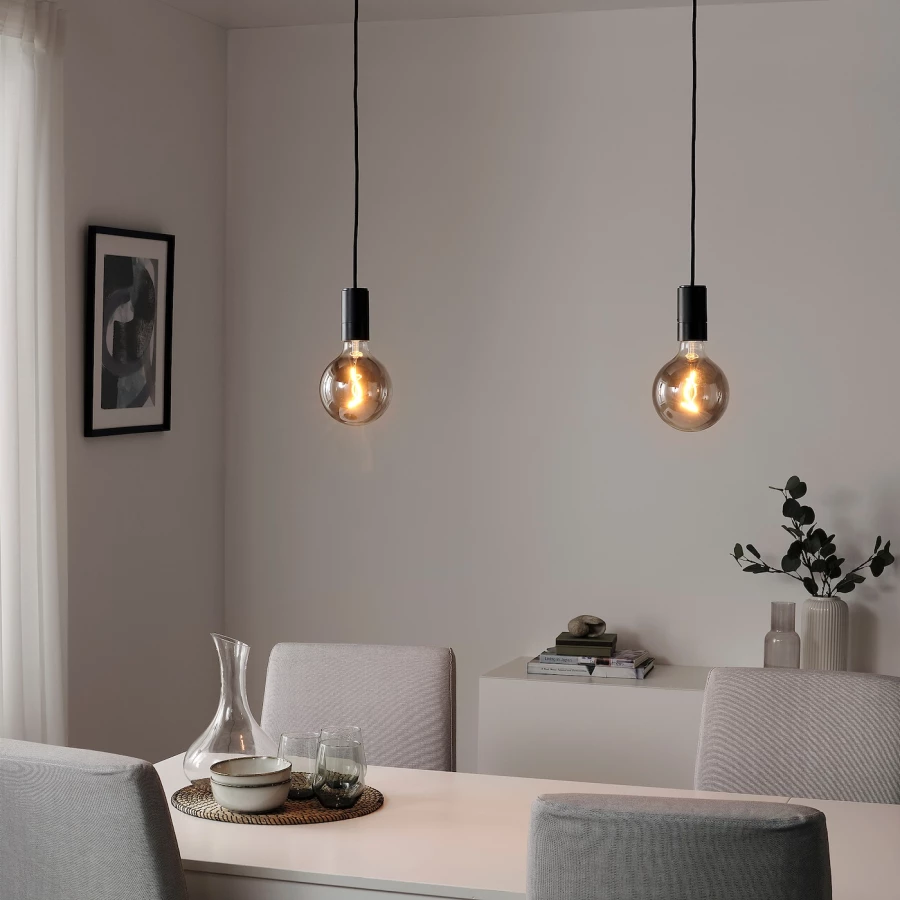 Подвесной светильник - SUNNEBY / MOLNART IKEA / СУННЕБЮ / МОЛНАРТ ИКЕА, 125 мм, стекло (изображение №2)