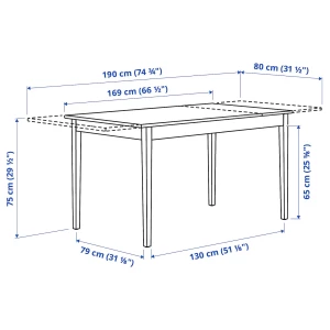 Второе фото. NÄSINGE / NORDVIKEN Стол и 4 стула ИКЕА