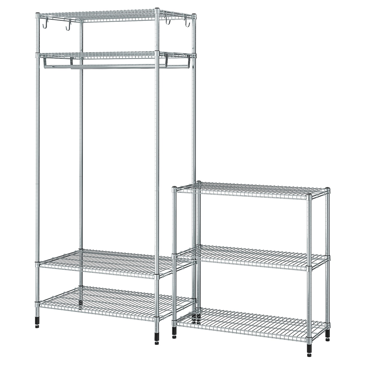Гардеробная система - IKEA OMAR, 186х50х201 см, оцинкованная сталь, ОМАР ИКЕА