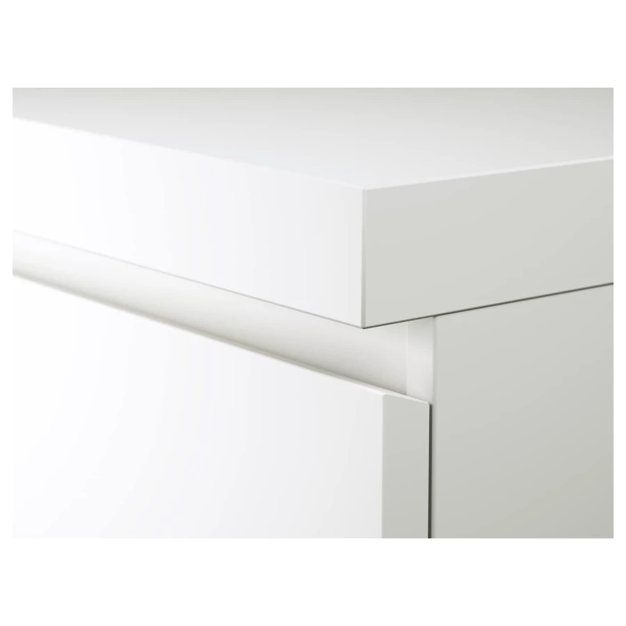 Письменный стол с ящиком - IKEA MALM, 140x65 см, белый, МАЛЬМ ИКЕА (изображение №6)