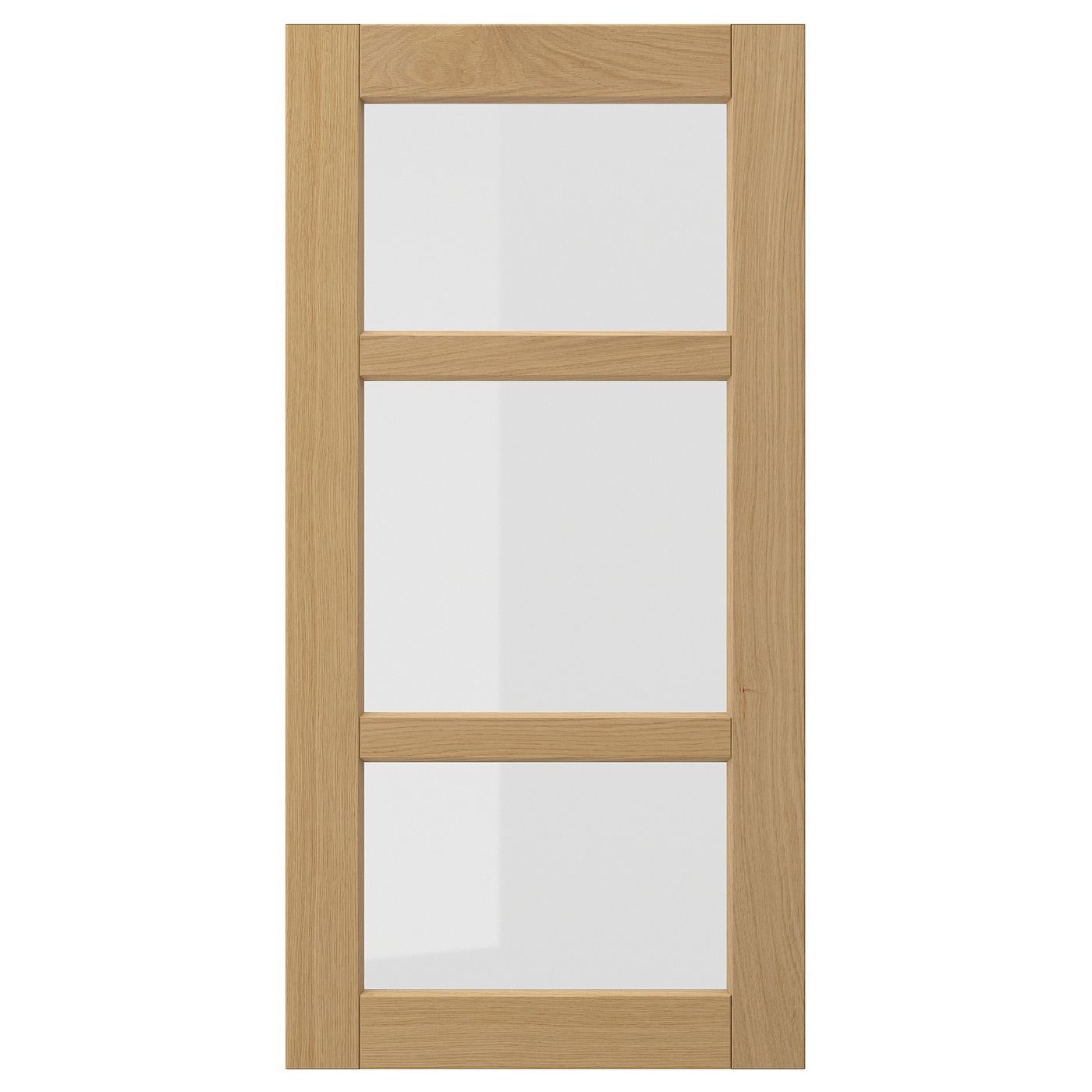 Стеклянная дверца - FORSBACKA IKEA/ ФОРСБАКА ИКЕА,  80х40 см, под беленый дуб