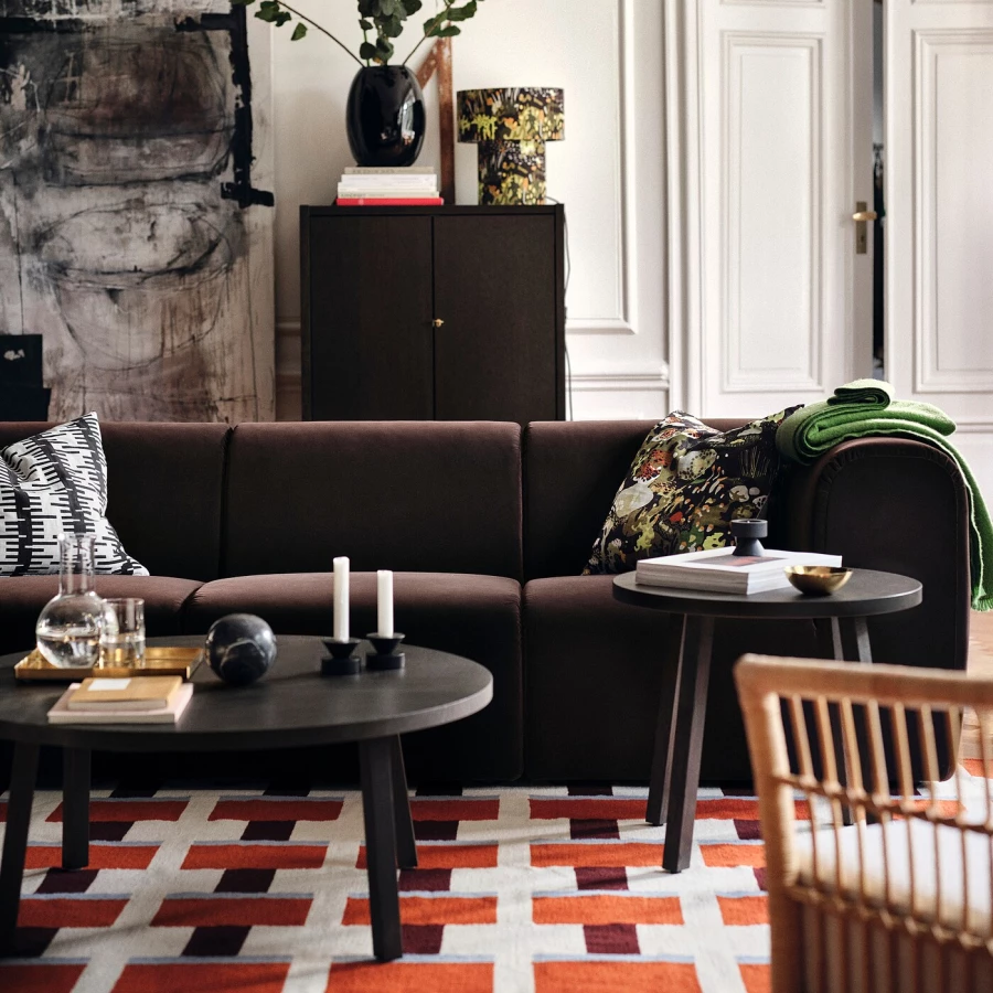 Журнальный столик IKEA STOCKHOLM 2025/СТОКГОЛЬМ 2025 ИКЕА, 90х38 см, темно-количество (изображение №3)
