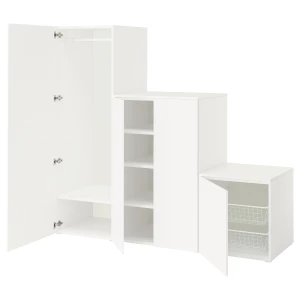 Шкаф- PLATSA IKEA/ ПЛАТСА ИКЕА, белый, 200x57x181 см