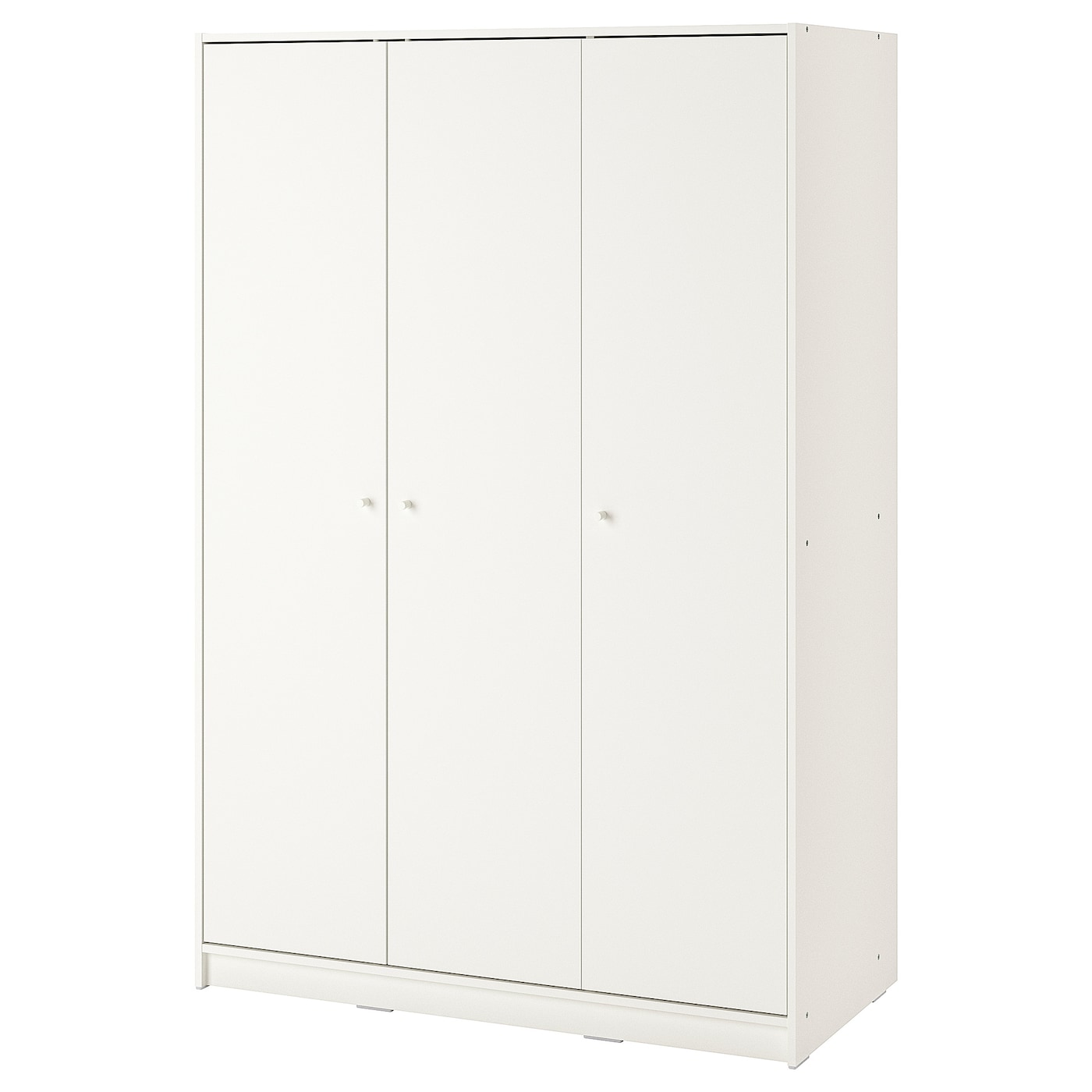 Гардероб 3-дверный - IKEA KLEPPSTAD/КЛЕППСТАД ИКЕА, 117x176 см, белый