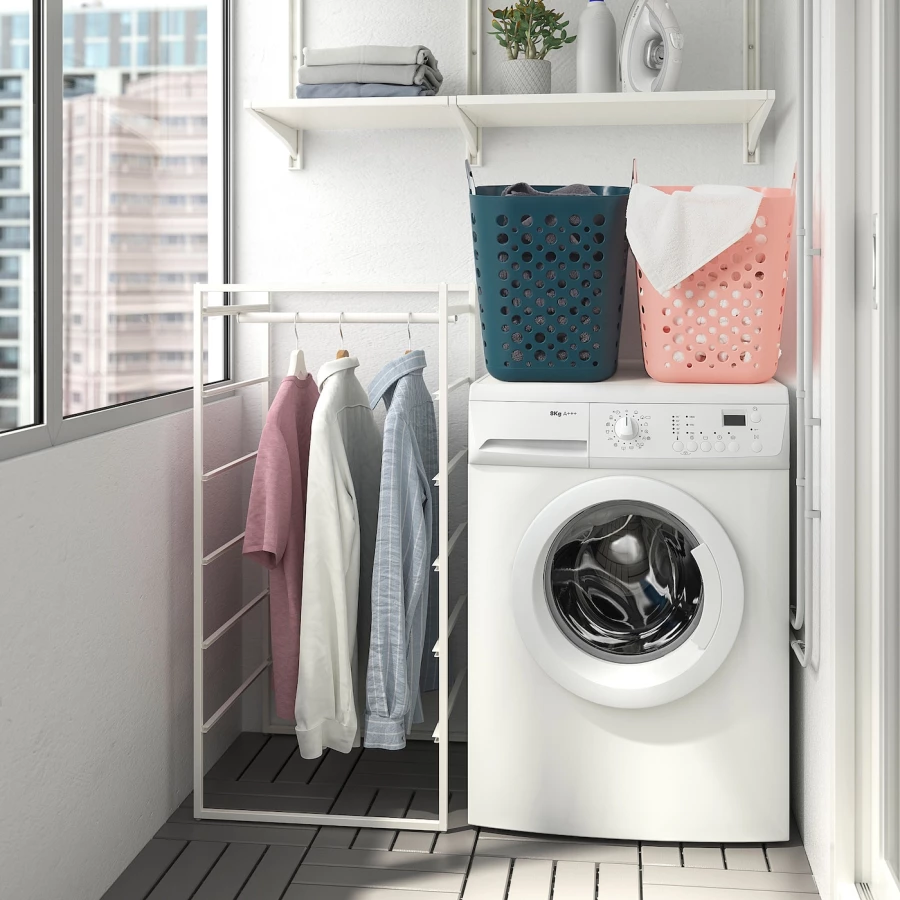 Мешок для белья - SLIBB IKEA/ СЛИББ ИКЕА, 38х36 см, розовый (изображение №4)