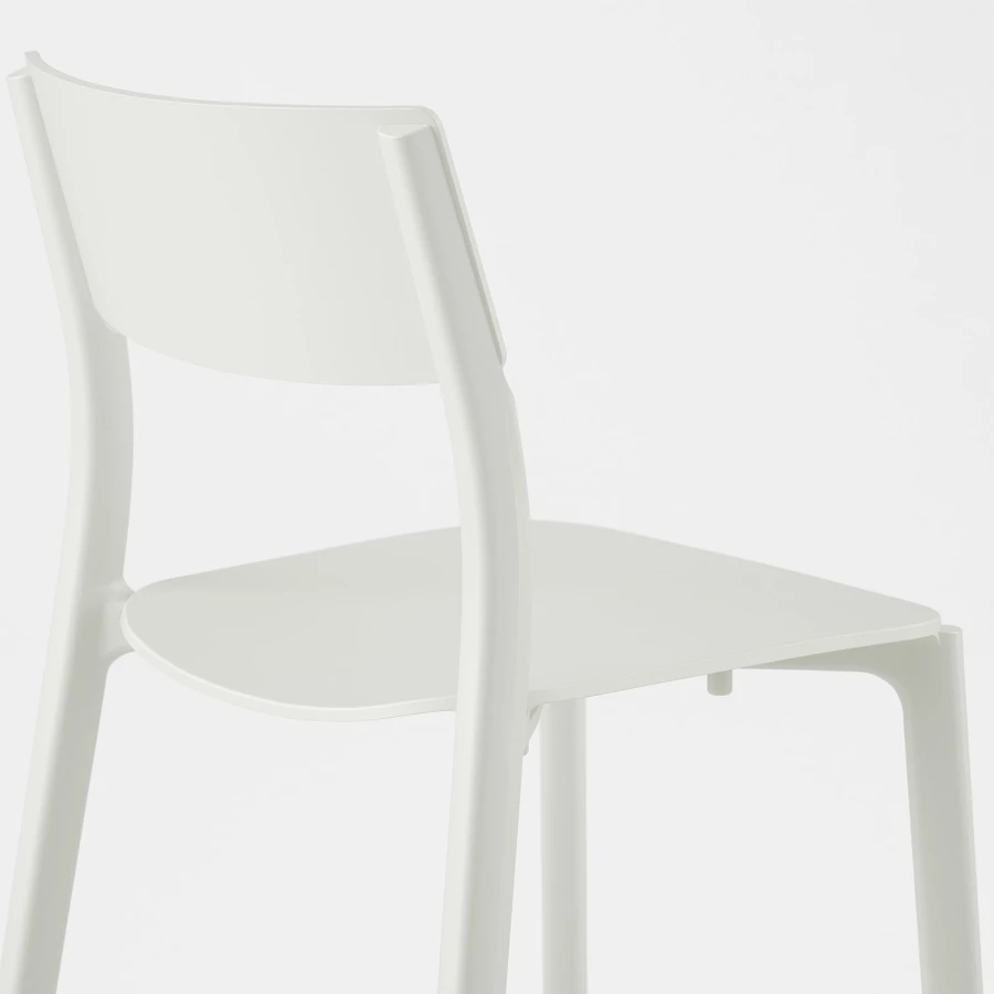 Стул - IKEA JANINGE,76х50х46 см. пластик белый, ЯНИНГЕ ИКЕА (изображение №12)