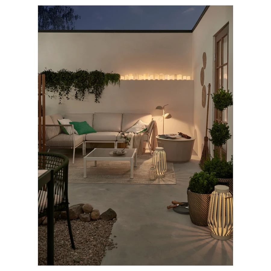 Садовый угловой диван - IKEA SEGERÖN/SEGERON, 152x214см, белый, СЕГЕРОН ИКЕА (изображение №4)