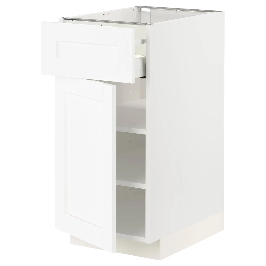 Напольный шкаф - IKEA METOD MAXIMERA, 88x62x40см, белый, МЕТОД МАКСИМЕРА ИКЕА (изображение №1)