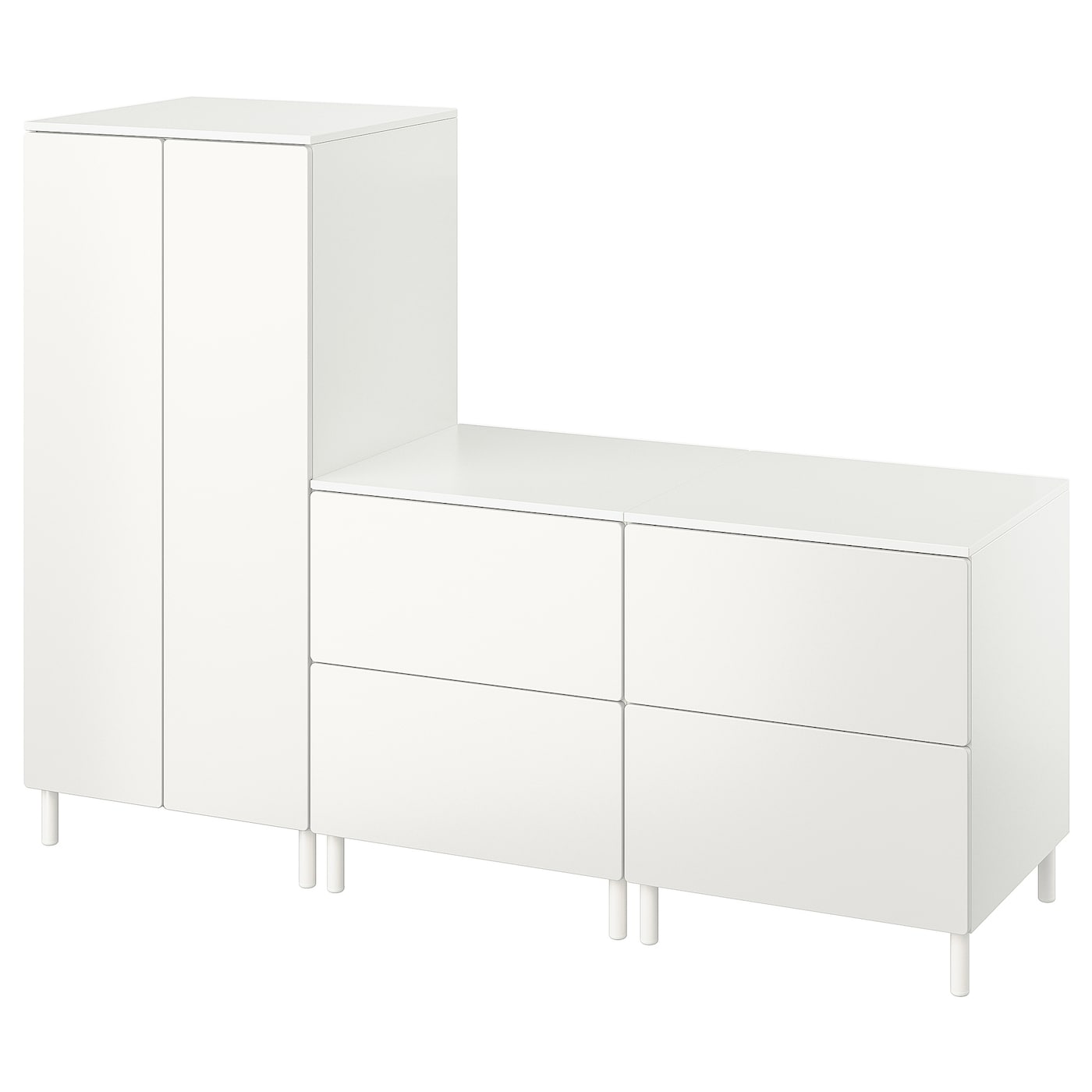 Детская гардеробная комбинация - IKEA PLATSA SMÅSTAD/SMASTAD, 180x57x133см, белый, ПЛАТСА СМОСТАД ИКЕА