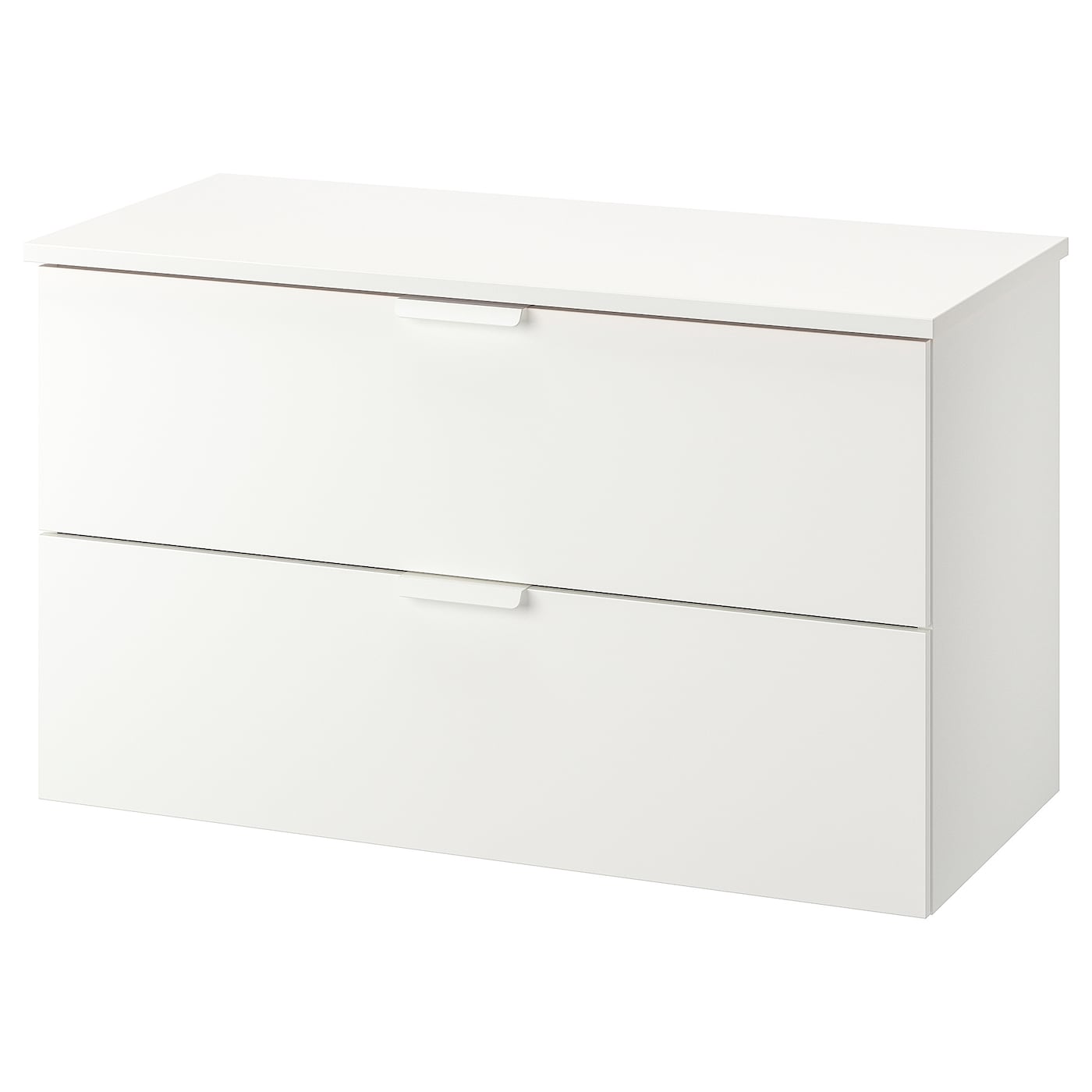 Шкаф под умывальник с 2 ящиками - GODMORGON / TOLKEN IKEA/ ГОДМОРГОД /ТОЛКЕН ИКЕА, 102х60 см, белый