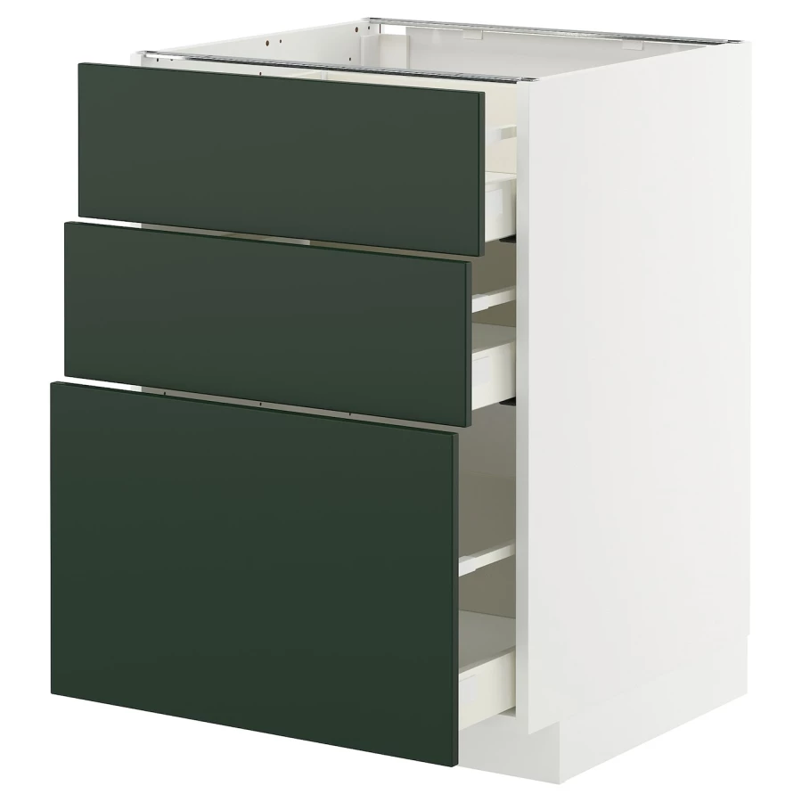 METOD / MAXIMERA Напольный шкаф с 3 ящиками ИКЕА (изображение №1)