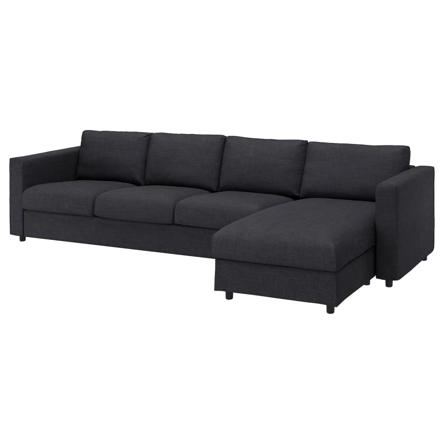 VIMLE Чехол на 4-местный диван с шезлонгом/Хилларед антрацит ИКЕА (изображение №1)