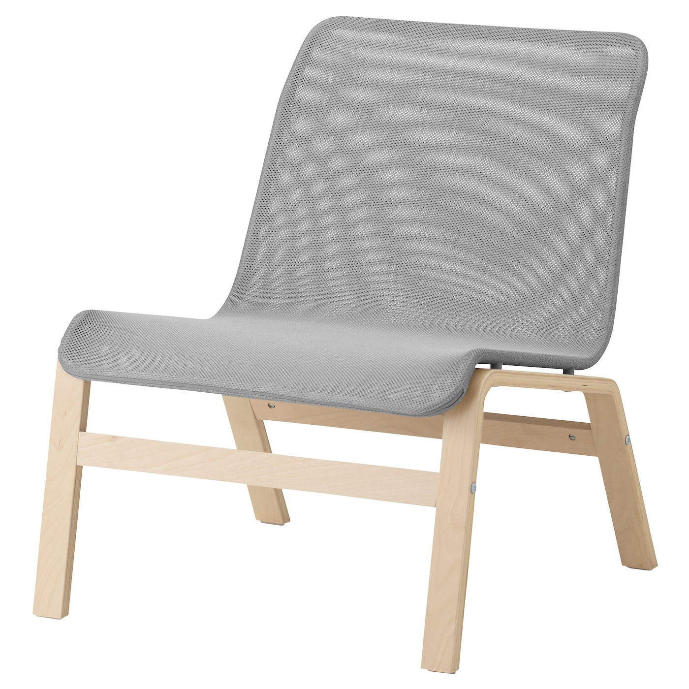 Кресло - IKEA NOLMYRA, 75x75x64см, светло-серый, НОЛЬМИРА ИКЕА