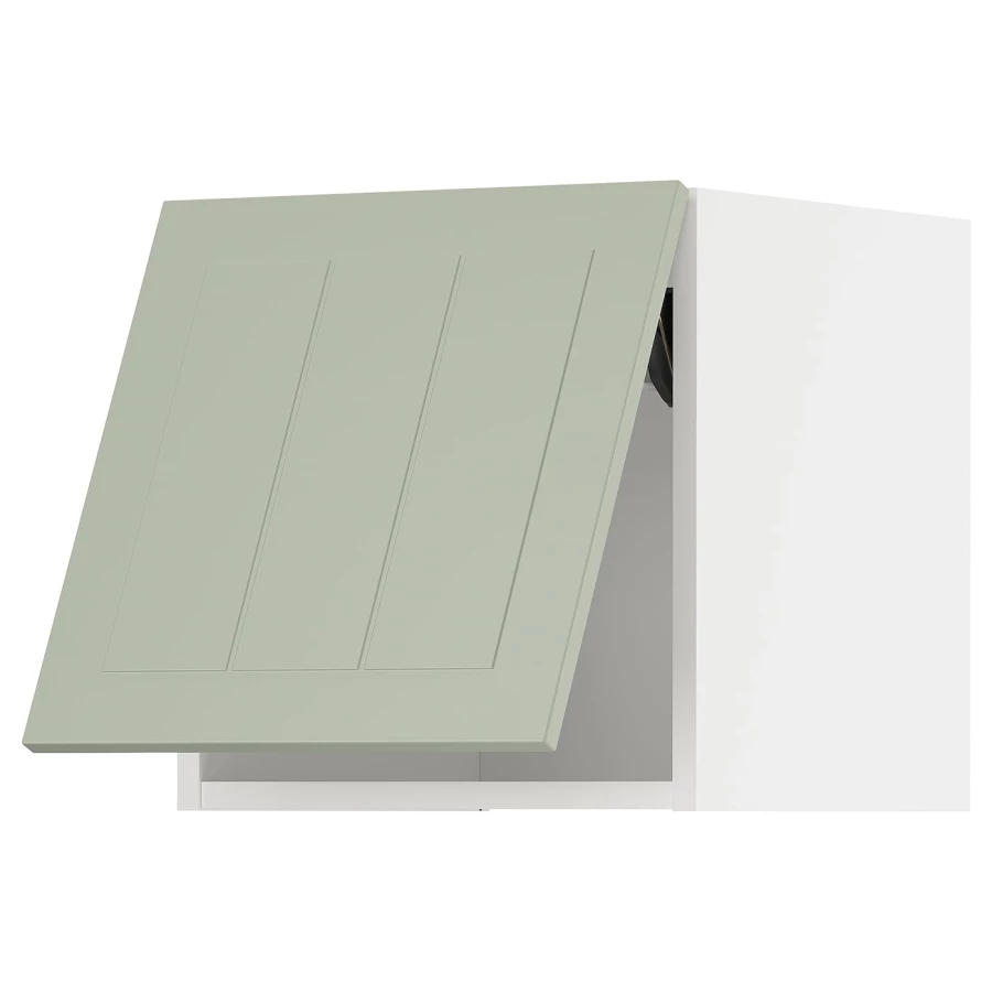 Шкаф навесной - METOD  IKEA/  МЕТОД ИКЕА, 40х40 см, белый/зеленый (изображение №1)