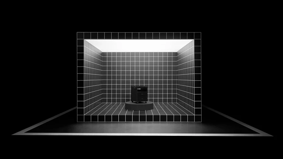 Тумба на колесиках - IKEA UPPSPEL/УППСПЕЛЬ ИКЕА, 40х50х58 см, черный (изображение №8)