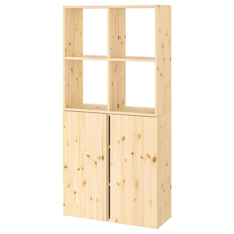 Комбинация для хранения - IVAR  IKEA/ ИВАР ИКЕА, 166х80 см,под беленый дуб (изображение №1)