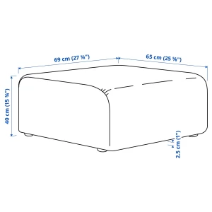 Второе фото. STOCKHOLM 2025 Пуф ИКЕА