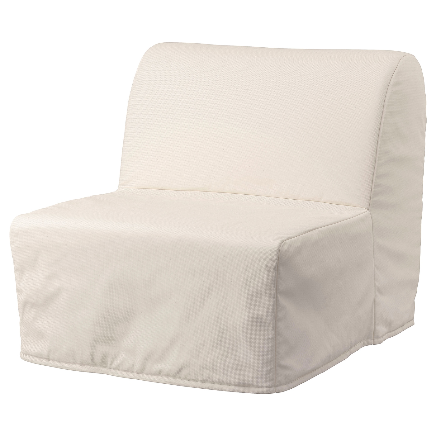 Кресло с откидной спинкой - IKEA LYCKSELE LÖVÅS/ЛИКСЕЛЕ ЛЕВОС ИКЕА, 87х100х80 см, белый