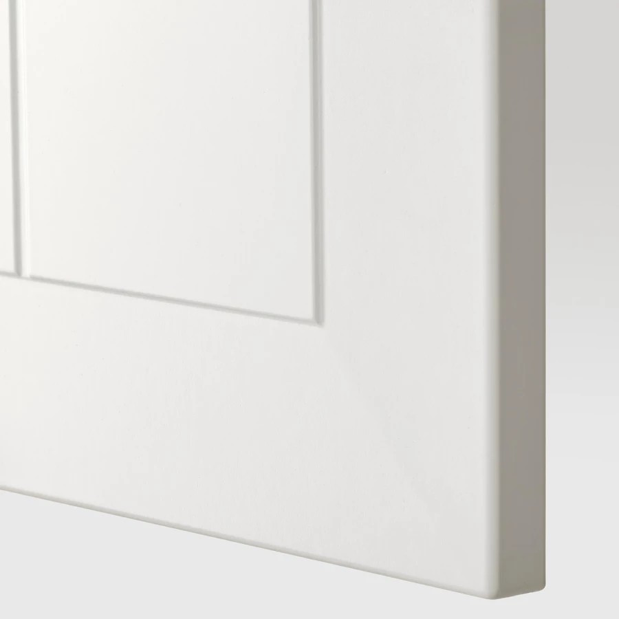 Высокий шкаф с выдвижной кладовой - IKEA METOD/МЕТОД ИКЕА, 60х60х200 см, белый (изображение №3)