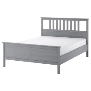 Кровать - IKEA HEMNES, 200х140 см, серый, ХЕМНЕС ИКЕА