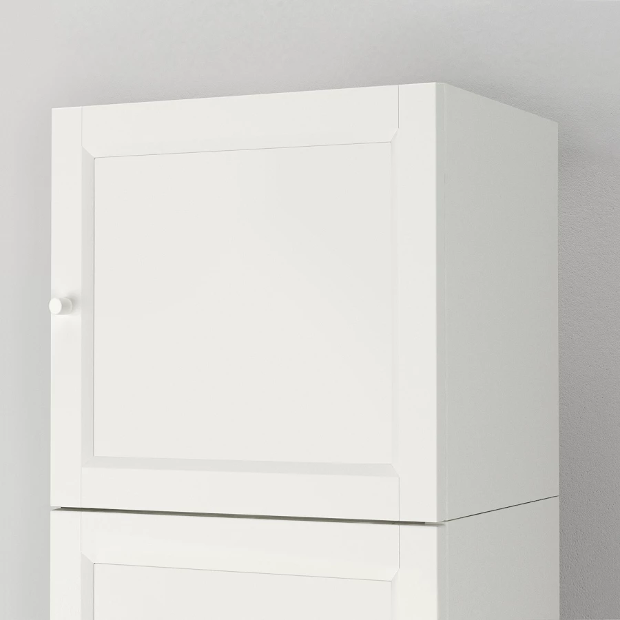 Книжный шкаф - BILLY / OXBERG IKEA/ БИЛЛИ/  ОКСБЕРГ ИКЕА,  237х40 см, белый (изображение №3)