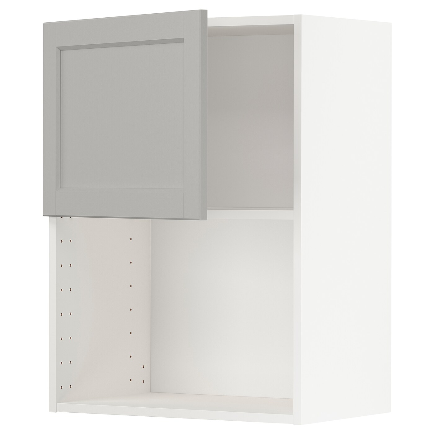 METOD Навесной шкаф - METOD IKEA/ МЕТОД ИКЕА, 80х60 см, белый/светло-серый