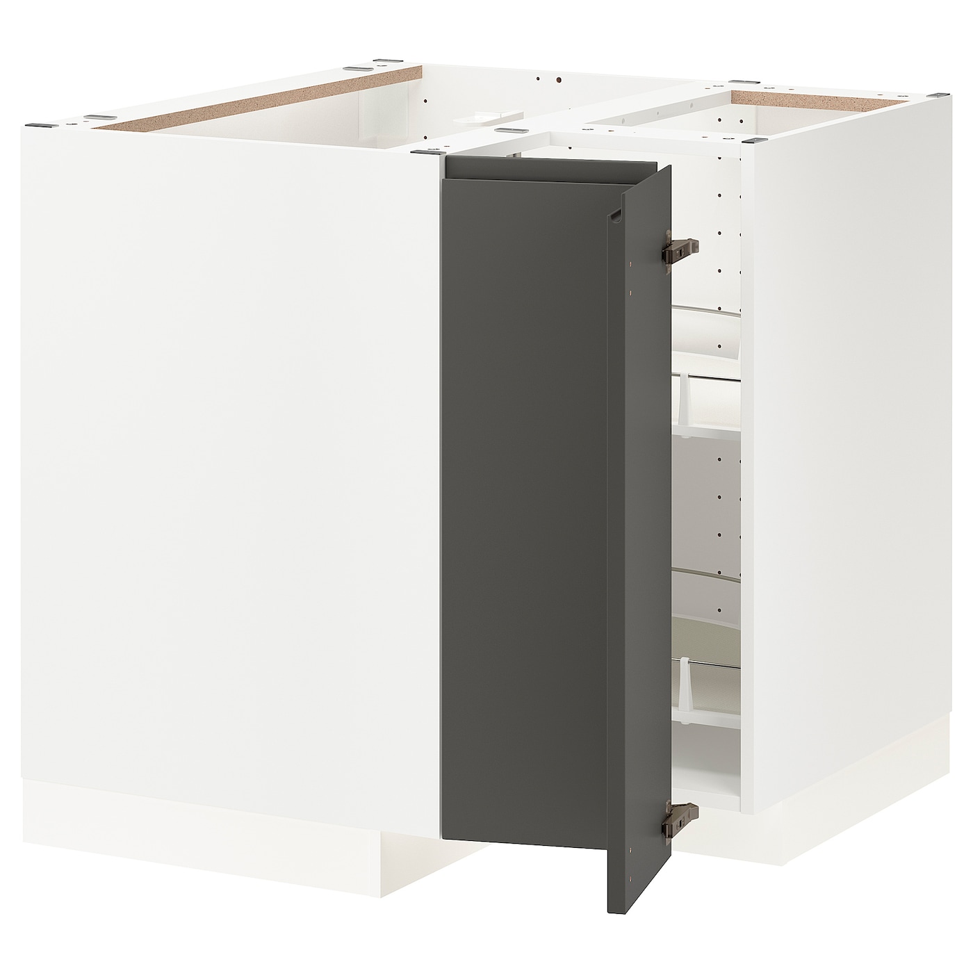 Напольный шкаф  - IKEA METOD, 88x90x87,5см, белый/темно-серый, МЕТОД ИКЕА