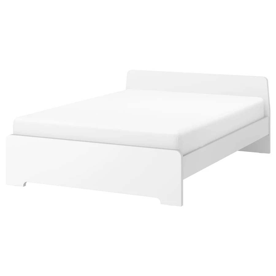Каркас кровати - IKEA ASKVOLL, 200х140 см, белый, АСКВОЛЛЬ ИКЕА (изображение №1)