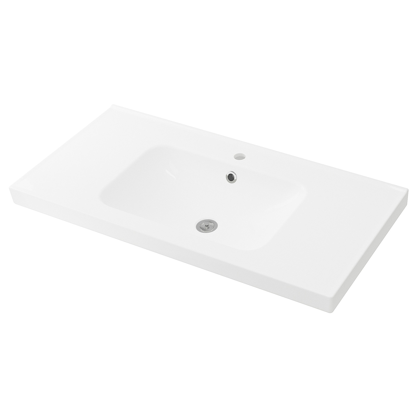 Раковина - IKEA ODENSVIK, 100х49х6 см, белый, ОДЕНСВИК ИКЕА