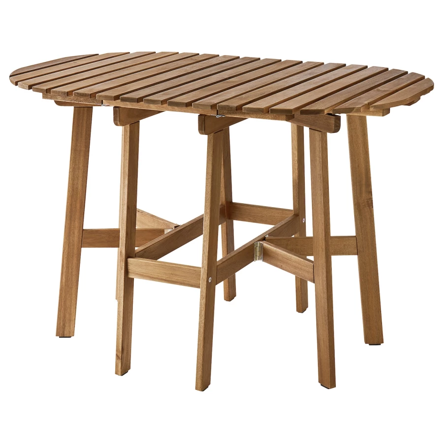 Стол с подставкой - IKEA ASKHOLMEN/АСХОЛЬМЕН ИКЕА, 71х110х70 см, коричневый (изображение №1)
